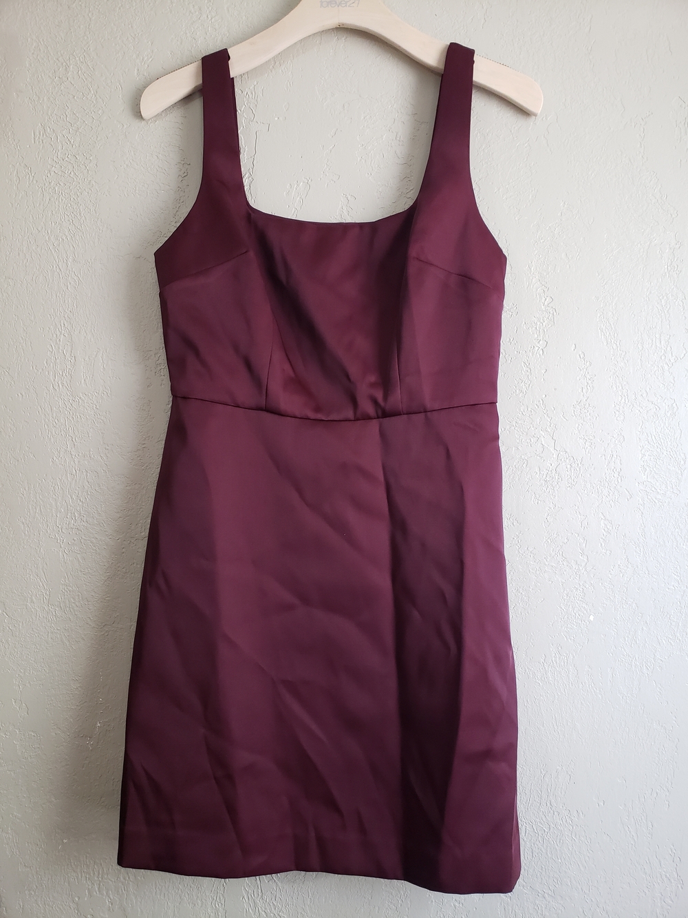 a new day Burgundy Square-Neck Mini Dress